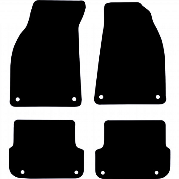 Audi A6 Saloon (C6; 2004 - 2009) (38cm rear locator spacings) Fitted Floor Mats product image
