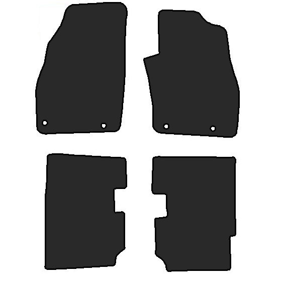 Fiat Punto 2012 - Onwards (4 locators) Fitted Car Floor Mats product image