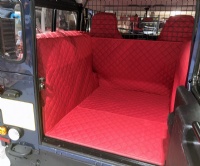 Land Rover Defender 90 (1990-2007) (with rear seats) Quilted Waterproof Boot Liner