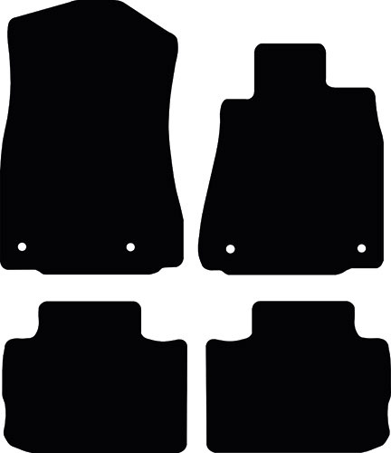 Lexus IS 2013 - Onwards (XE30) (Oval Fixings) Fitted Car Floor Mats product image
