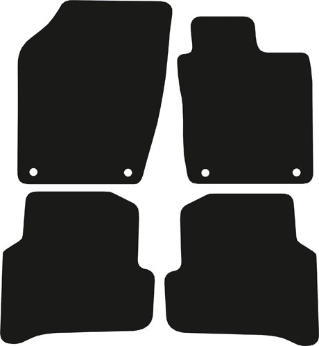 Skoda Fabia 2014 - 2021 (NJ) (4 round locators) Fitted Car Floor Mats product image