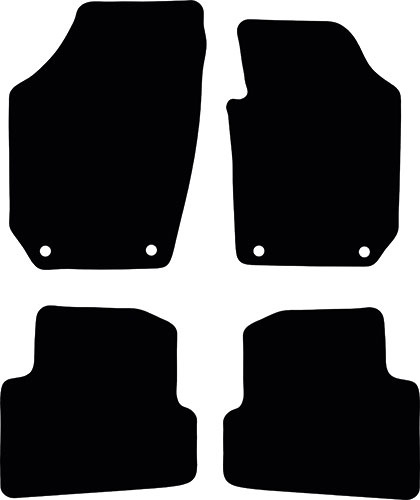 Skoda Fabia 2007 - 2014  (5J) (4 Oval locators) (26cm see notes) Fitted Floor Mats product image