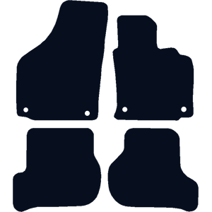Volkswagen Golf mk5 (2007-2009) (4 Round Locators) Car Mats Volkswagen Golf mk5 (2007-2009) (4 Round Locators) Car Mats