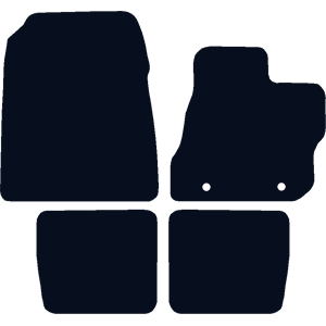 Toyota IQ (2009-2025) (4 locators) Car Mats Toyota IQ (2009-2025) (4 locators) Car Mats