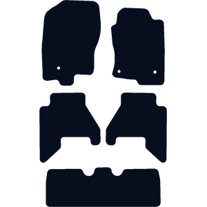 Nissan Pathfinder (2009-2025) (7 seats, 3 locators) Car Mats Nissan Pathfinder (2009-2025) (7 seats, 3 locators) Car Mats