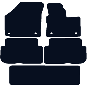 Volkswagen Touran (2010-2015) (Round Locators) Car Mats Volkswagen Touran (2010-2015) (Round Locators) Car Mats