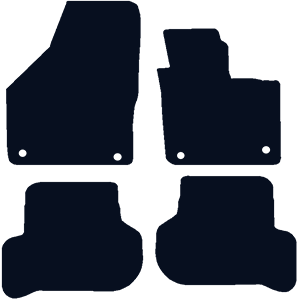 Volkswagen Golf mk6 (2009-2013) (Round Locators) Car Mats Volkswagen Golf mk6 (2009-2013) (Round Locators) Car Mats