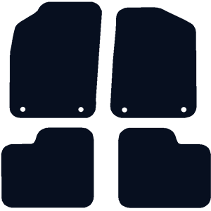Fiat 500 (2012-2025) (Four clips) Car Mats Fiat 500 (2012-2025) (Four clips) Car Mats