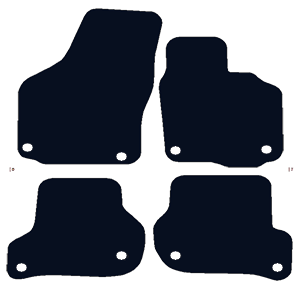Skoda Octavia 2004-2008 (8x OVAL Locators) Fitted Car Floor Mats product image