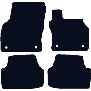 Skoda Octavia Estate (2013-2020) (4 Round Locators) Car Mats Skoda Octavia Estate (2013-2020) (4 Round Locators) Car Mats