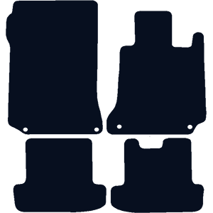 Mercedes E Class Convertible (2009-2018) A207 (4x Locators) Car Mats Mercedes E Class Convertible (2009-2018) A207 (4x Locators) Car Mats