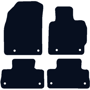 Mazda CX-7 (2010-2025) (8 Locators) Car Mats Mazda CX-7 (2010-2025) (8 Locators) Car Mats