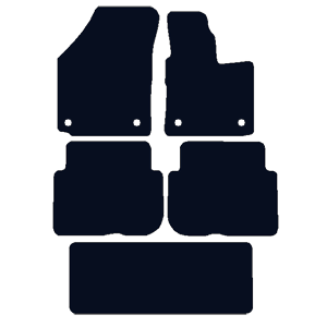 Volkswagen Touran 2010 - 2015 (Round Locators) Fitted Car Floor Mats product image