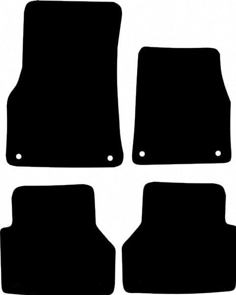 Audi A6 Avant (C8; 2018 - Onwards) (Clips in front mats) Fitted Car Floor Mats product image