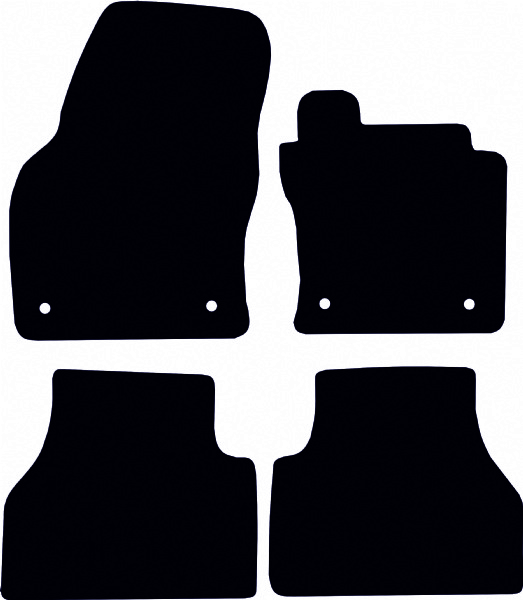 Volkswagen Caddy Maxilife 2021 - Onwards (4 Locators) Fitted Car Floor Mats product image