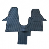 VW Transporter Kombi (2015-2020) (T6) (Walkthrough) (Round Fixings) Moulded Rubber Mats