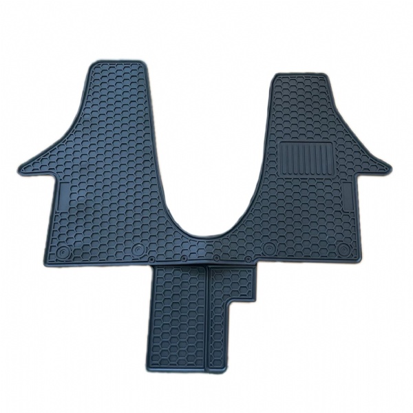 VW Transporter (2020 - 2025) (T6.1) (Walkthrough) (Oval Fixings) Moulded Rubber Floor Mats Moulded Floor Liners product image